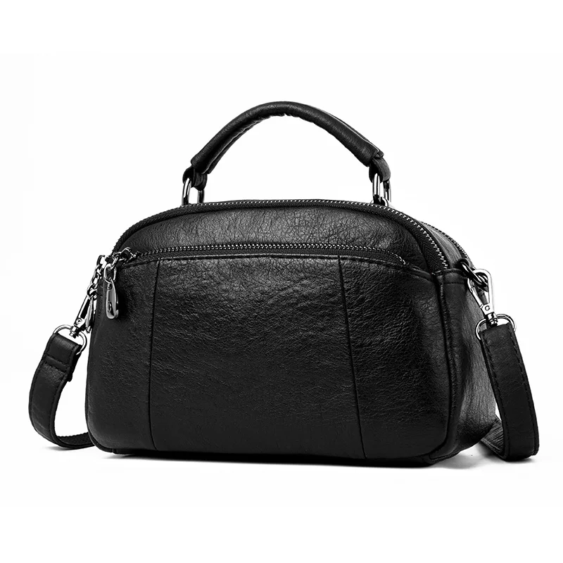 

PU Leather Handbag 2020 Lady New Shell Handbag Women's Solid Color Large-capacity Shoulder Bag