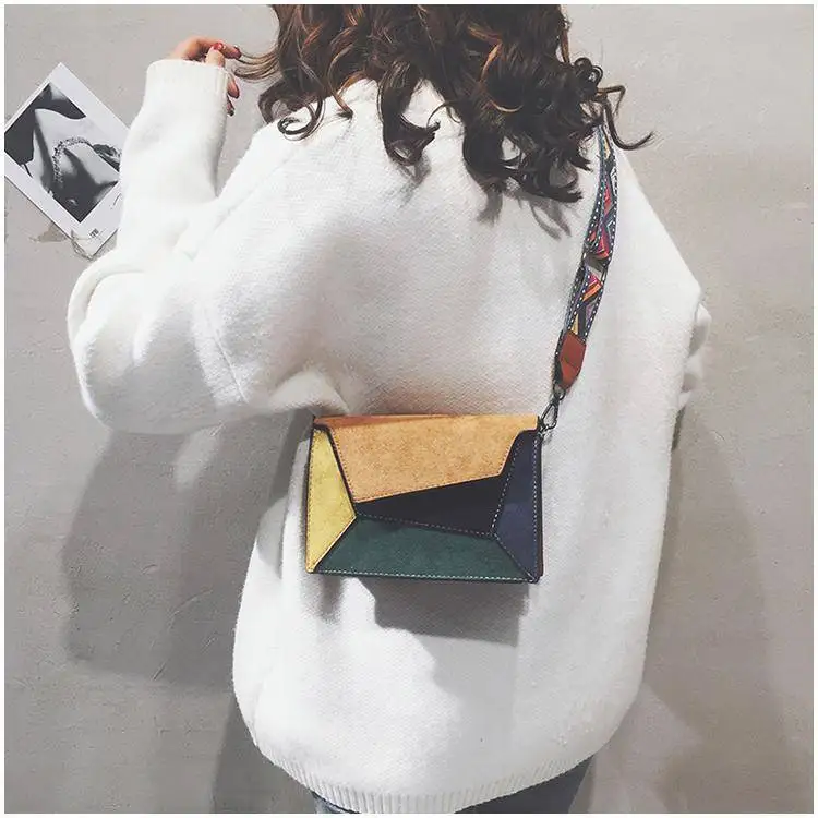 colors patchwork bag bags women's handbags (14)