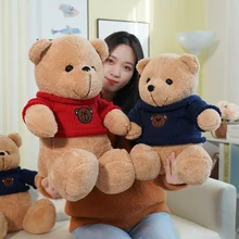 

Плюшевый мишка kawaii room decor Sweater Teddy Bear Doll toy Pillow Peluche oso de peluche PP Cotton Stuffed Animal Ragdoll Gif