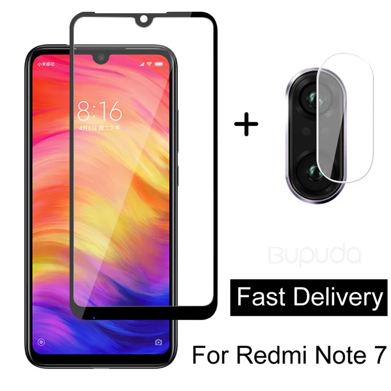 

2 in 1 Protective Glass For Xiaomi Redmi K20 Pro Note 7 5 Case Camera Lens Protector On For Xiomi Redmi 7 6 Tempered Glass