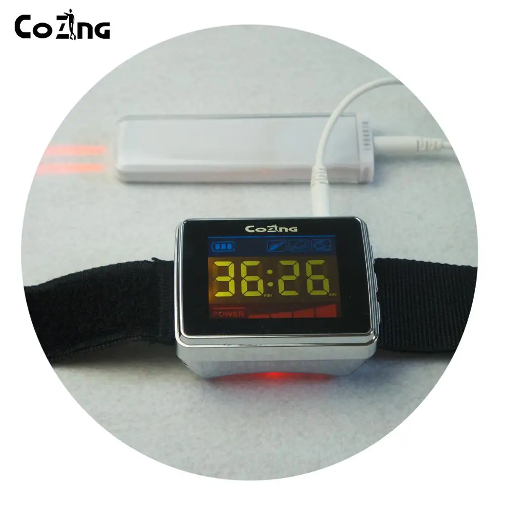 

Low Level Laser Therapy 650nm Wrist watch Semiconductor Diabetes High Blood Pressure Laser Therapy Apparatus