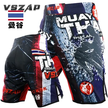 

VSZAP New Men Fitness Shorts Fighting Sanda Muay Thai Fighting MMA Training Jiu Jitsu UFC Muscle Jogger Sports Basketball Shorts