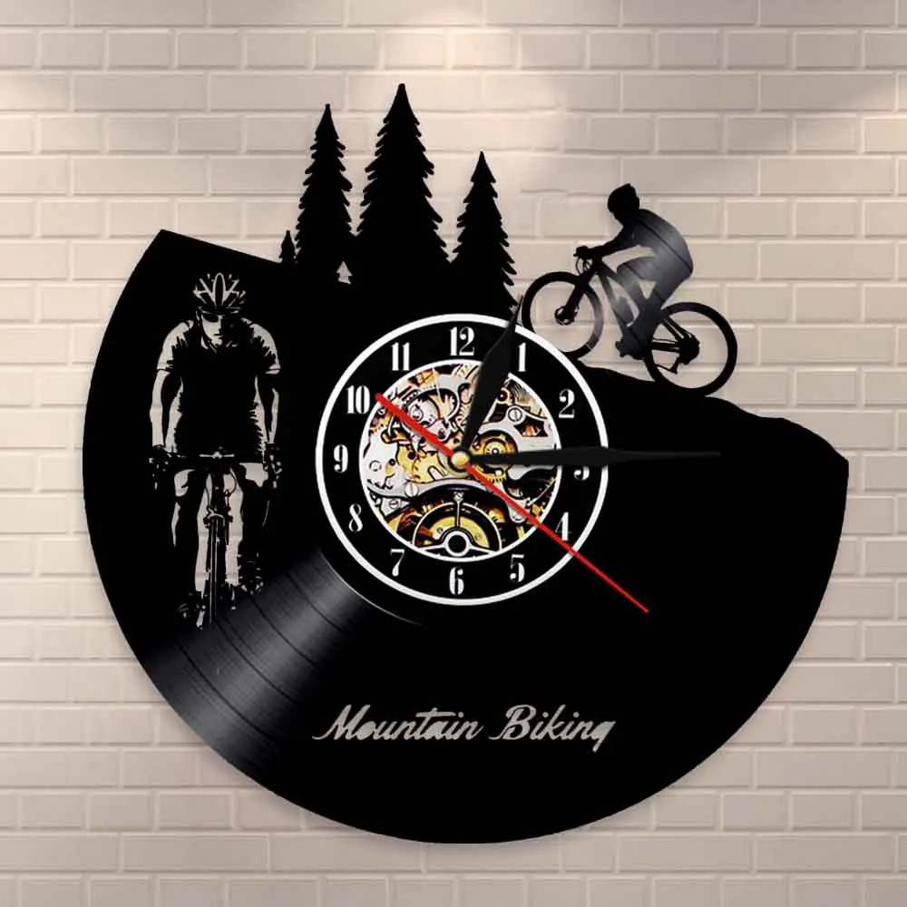 Bicicleta de Monta a de la pared reloj Freeride de deporte decoraci n de pared Vintage