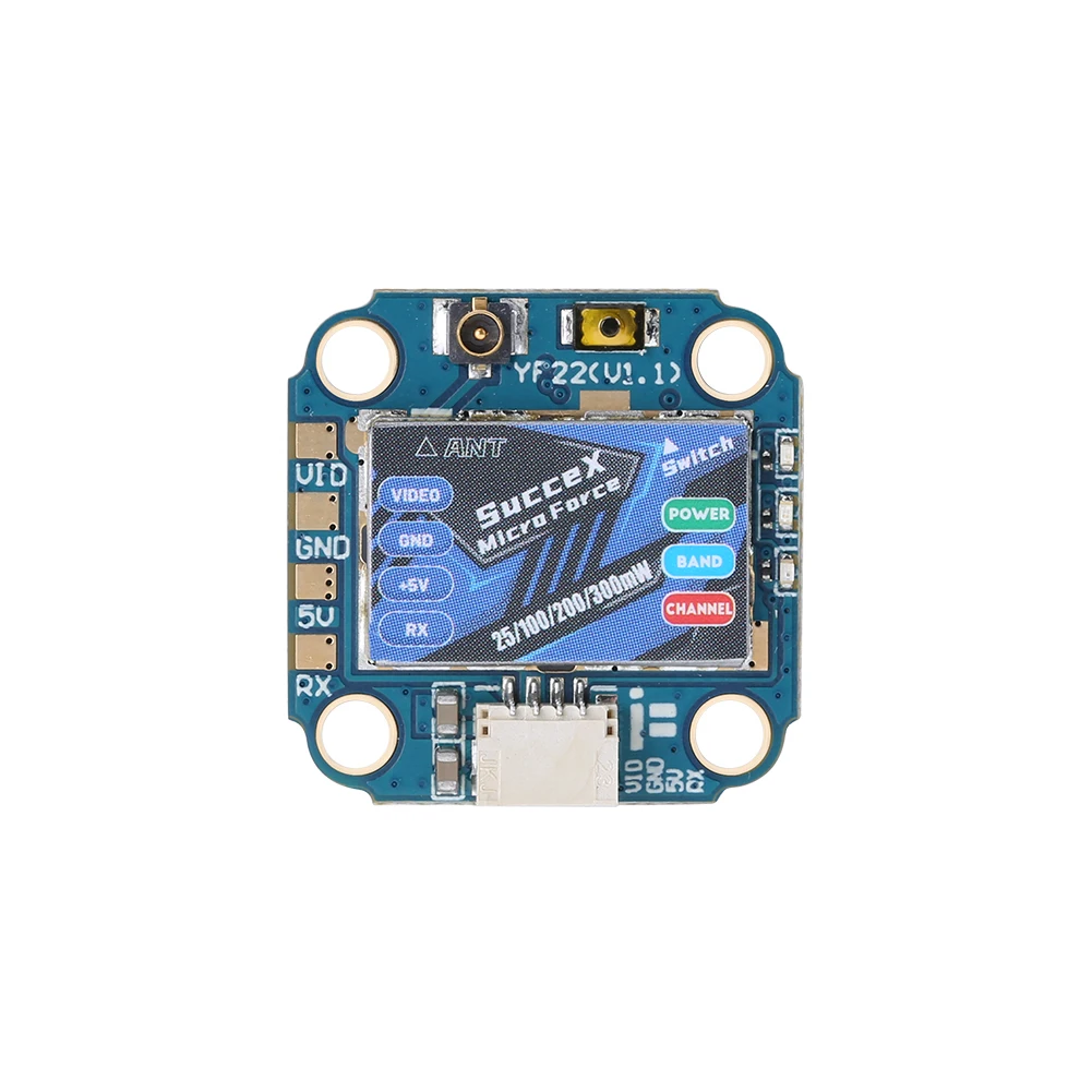 

iFlight SucceX Micro Force 5.8GHz PIT/25/100/200mW/300mW VTX Adjustable with IPEX (UFL) connector for FPV part