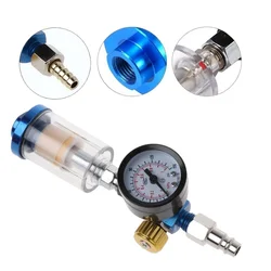 Jauge de régulateur d'air pour pistolet de pulvérisation, filtre de piège à eau en ligne, adaptateur JP/EU/US, outils pneumatiques, accessoires pour aérographe, nouveauté 2020 