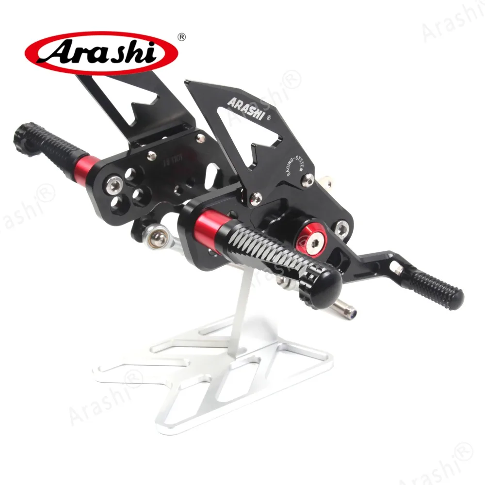 Arashi мотоциклетная подставка для ног для KAWASAKI Z125 Z125-Pro- CNC Регулируемая Rider Rearset Foot Peg Z 125 Pro