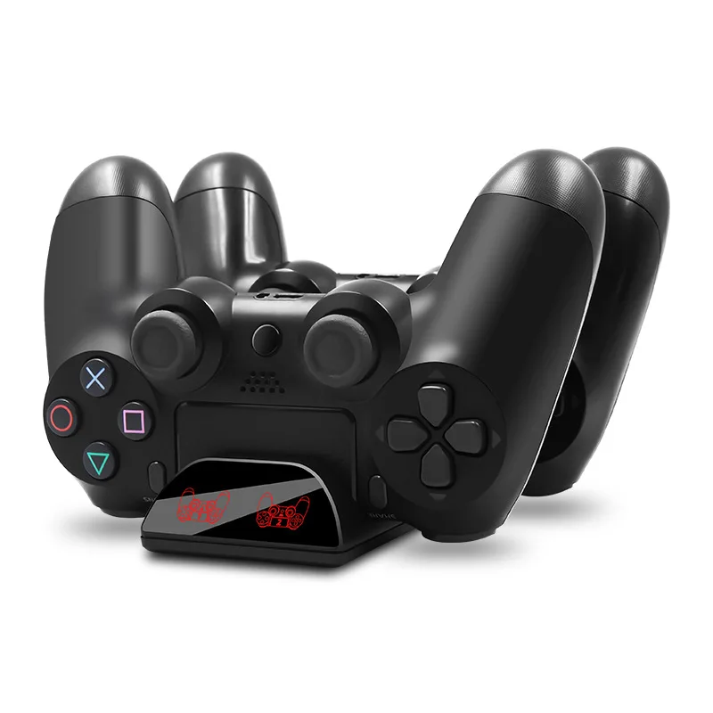

Dual USB Charging Dock Station for PS4 Game Controller Gamepad Stand Holder Base for PS4 Slim Pro Fast Charging Stand for PS4