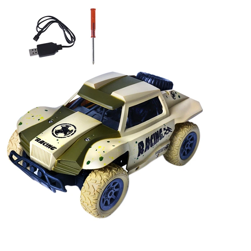 Rc Car 1/20 Short Truck 4Wd High Speed Drift Remote Control Car Radio Controlled Machine Racing Car Toy Camouflage Green RC Cars