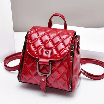 

Women high quality PU leather backpack bag fashion brand designer multi-function mini fashion casual backpack