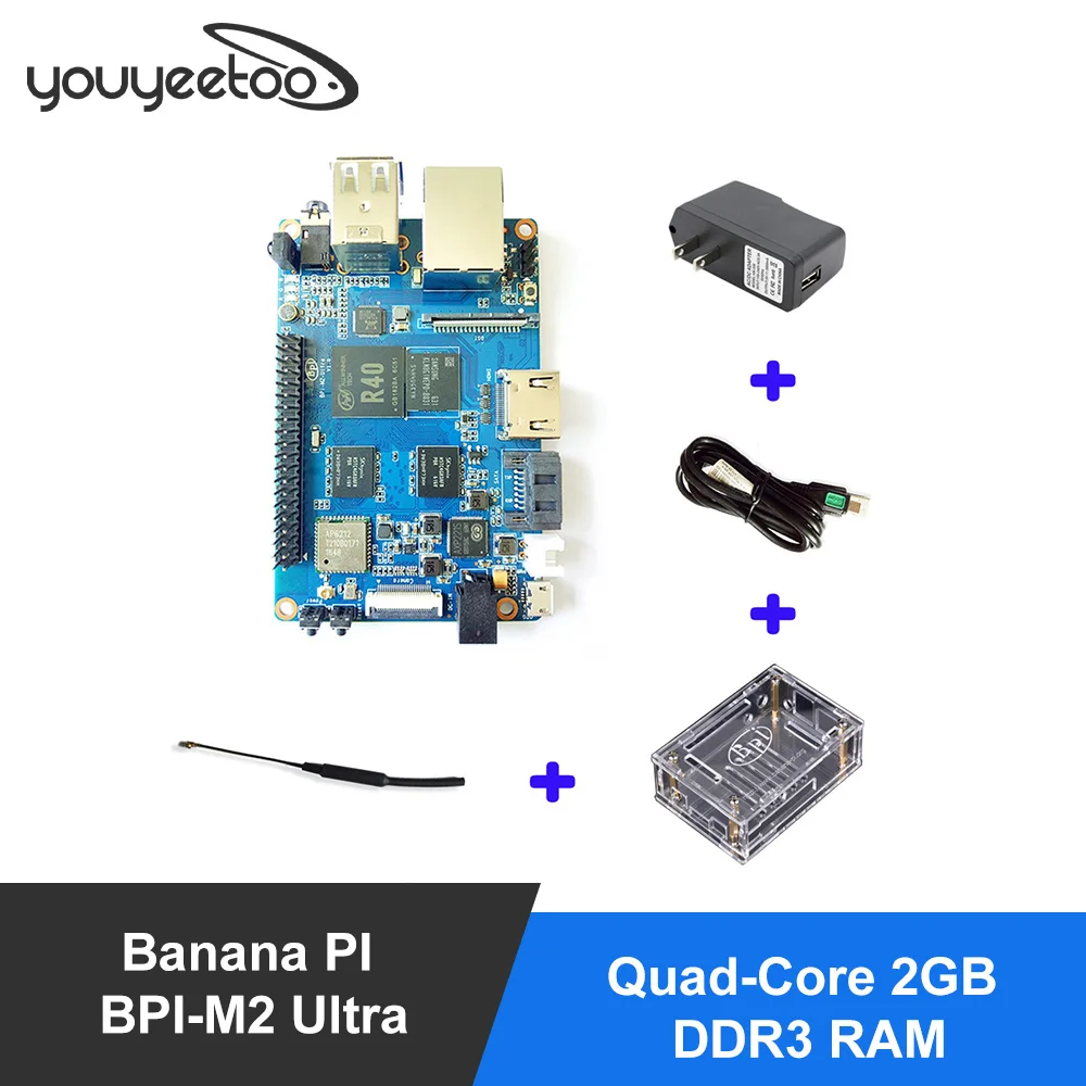BPI M2 Ultra R40 Quad-Core 2GB DDR3 RAM with SATA