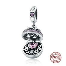  WOSTU 925 Sterling Silver Women Boy Girls Pet Camera Bee Charm Coffee Ladybug Beads Fit DIY Original Bracelet Pendants Jewelry 