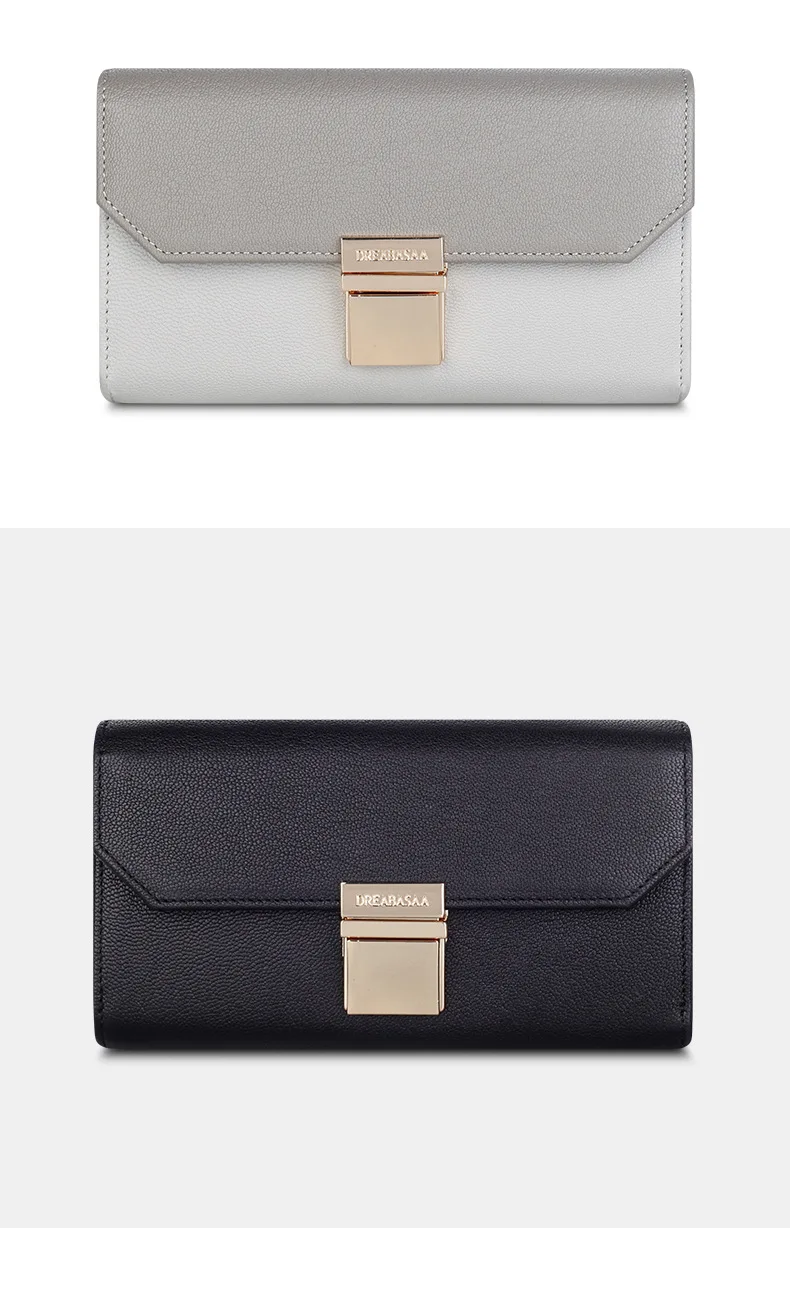 Women's Leather Wallet Fashion Wallet Clutch