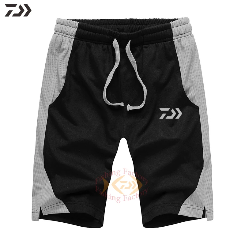 Мужские дышащие быстросохнущие шорты Daiwa спортивные для рыбалки на открытом