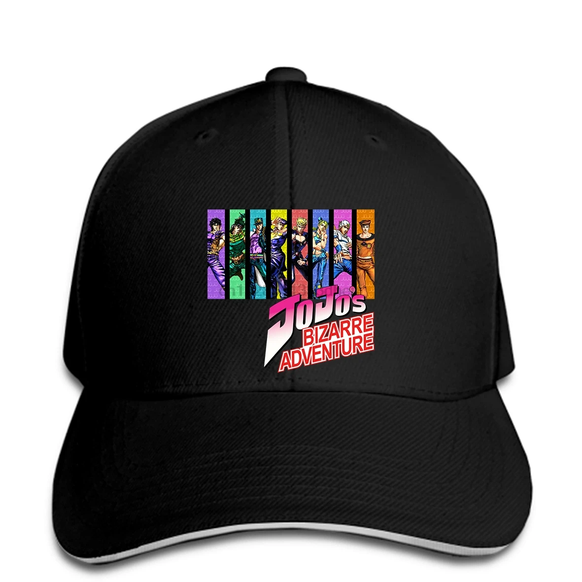 JOJOS BIZZARE ADVENTURE аниме мультфильм мужская черная бейсболка snapback шляпа остроконечная