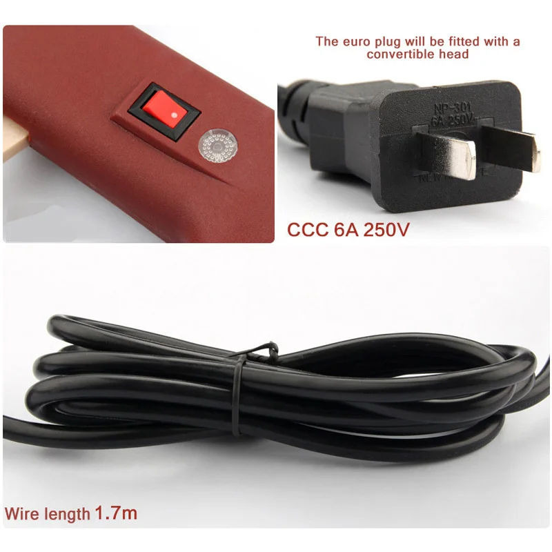 LAMEZIA 150W/250W Hot Melt Glue Gun Adjustable Professional Copper Nozzle Heater Can Be Heated 11mm Wax Glue Sticks DIY Tool