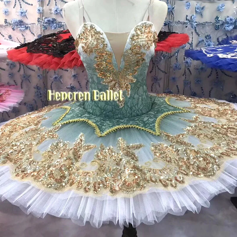 

Балетное платье для взрослых, на заказ, весеннее, зеленое, изумрудное, балетные пачки для профессионалов и для детей