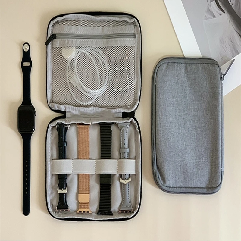 For Xiaomi Watch Strap Box Multifunction Portable Watch Band Organizer Storage Bag Smart Watchband Holder Watches Travel Case
