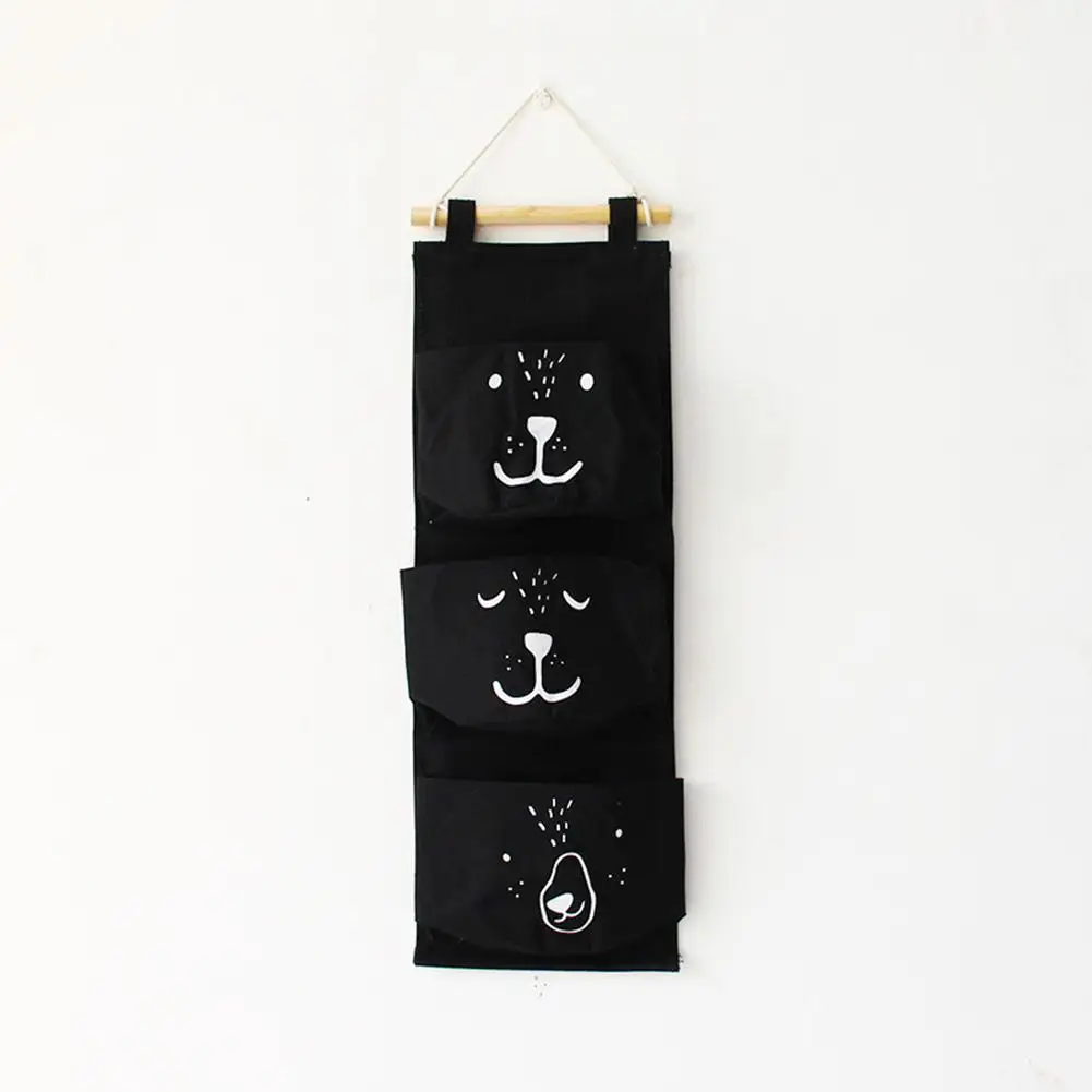 HobbyLane 3 Pocket Semicircle Wall Hanging Storage Bags Organizer Closet Children Room Organizer Pouch Storage Bag
