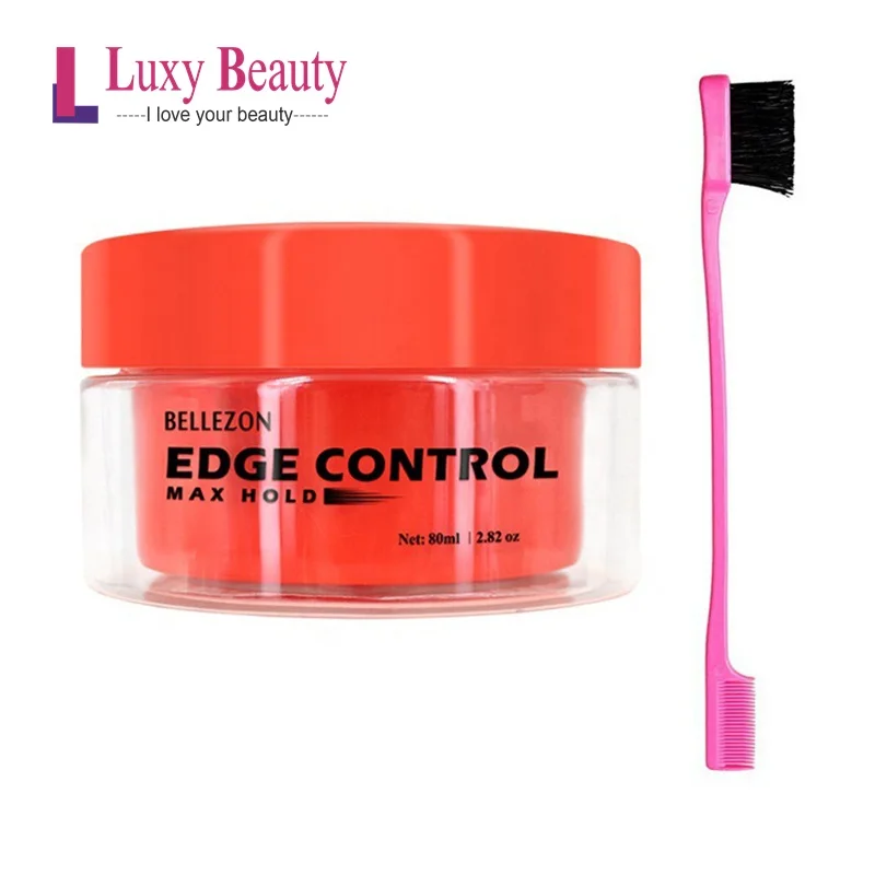 Edge control Hair Finishing Cream 80g Hair Wax Cream Edge Control Refreshing Long-lasting Anti-Frizz Fixative Gel Hairstyle