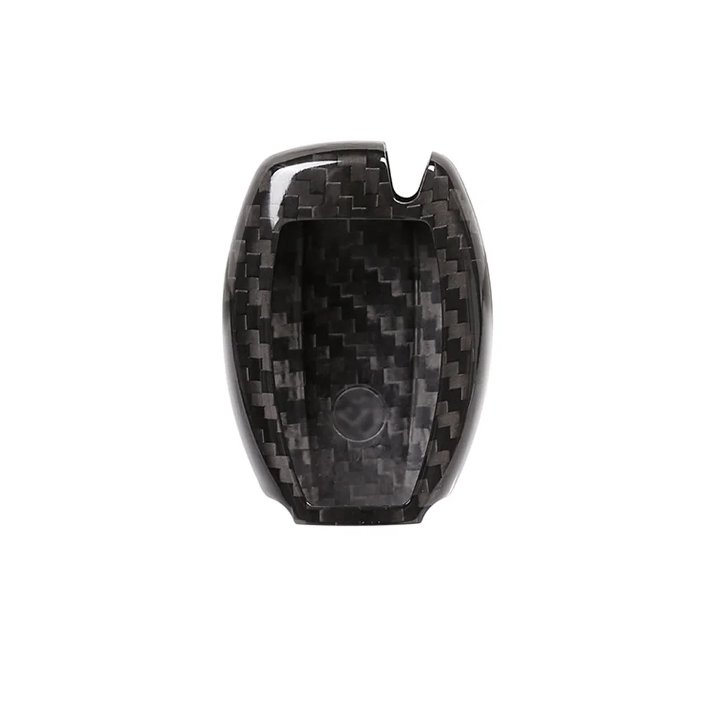 Для Mercedes Benz A B C E CLA GLC GLA GLE класс W212 W213 W204 W205 C63 E63 AMG Настоящее углеродное волокно чехол для ключей автомобиля оболочка отделка