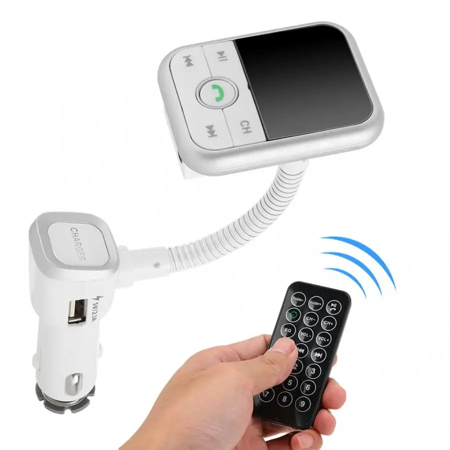 Пульт дистанционного управления Bluetooth автомобильный комплект беспроводной fm-передатчик USB зарядное устройство аудио mp3-плеер