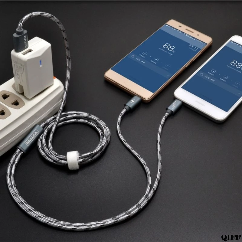 USB 2.0 Type A Male To Dual USB C Type C Male Splitter Y Fast Charging Data Cable Cord for Android Mobile Phone Tablet Aug. 14