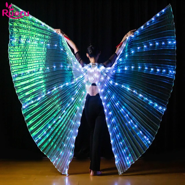 Ruoru LED Tanz Flügel Schmetterling Glowing Dance Halloween Farbe