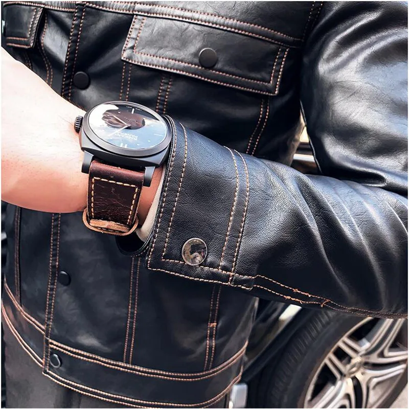Черное Мужское пальто из искусственной кожи, S-3XL, модная мужская мотоциклетная куртка, Осенние повседневные мужские пальто из искусственной кожи