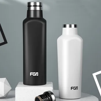 

FUGUANG 480ml Creative Simple Thermos Bottle New INS Insulation Cup Soda Coke Water Bottle Stainless Steel Vacuum Flask