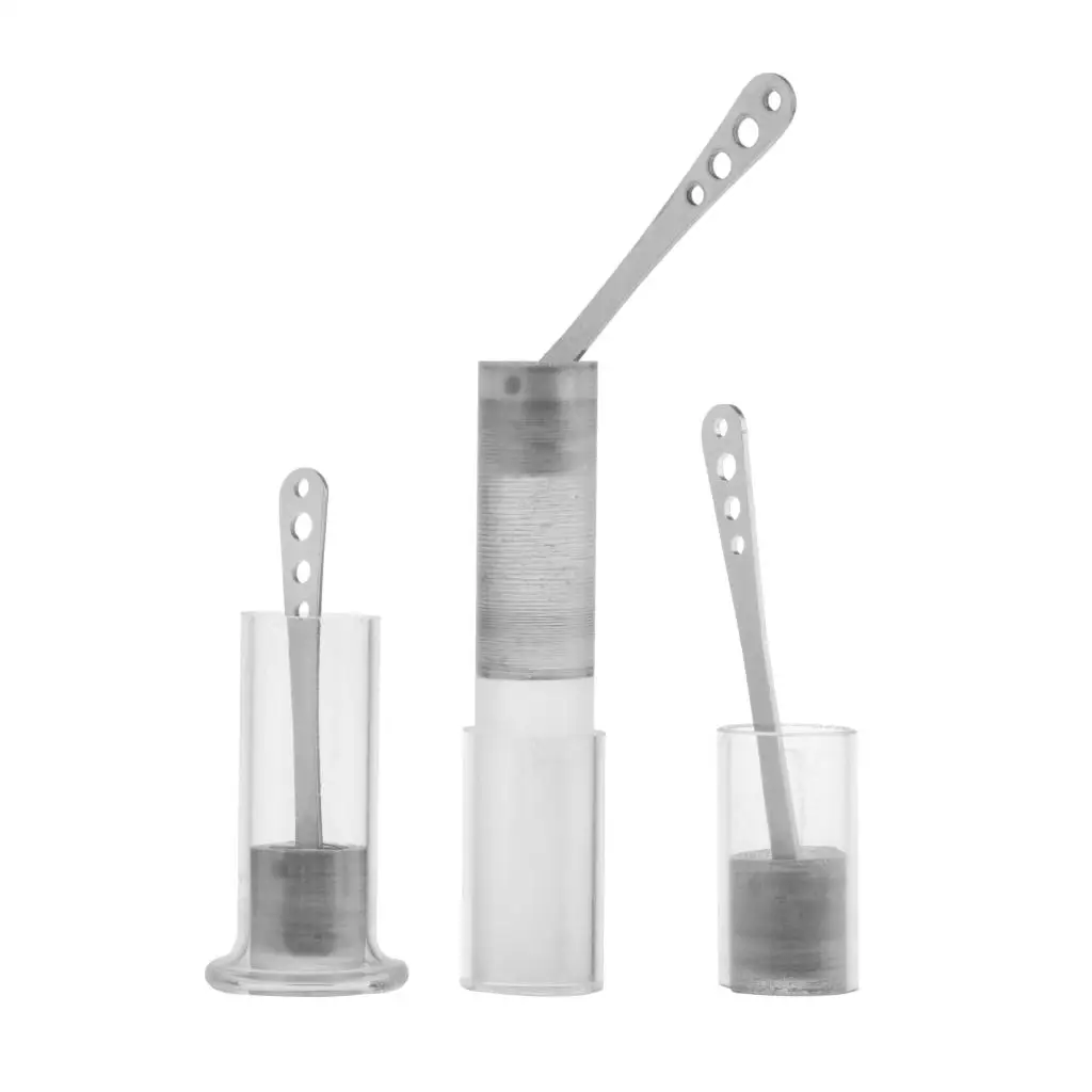 Metal & Glass Cylinder Piston Set for Stirling Engine Parts, Physics Teaching School Lab Supplies