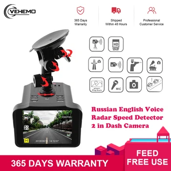 

VEHEMO Universal Traffic Recorder Mobile 2 in1 1080P Speed anti Radar 3 City Mode 1 Highway Mode laser Car DVR Radar Detectors