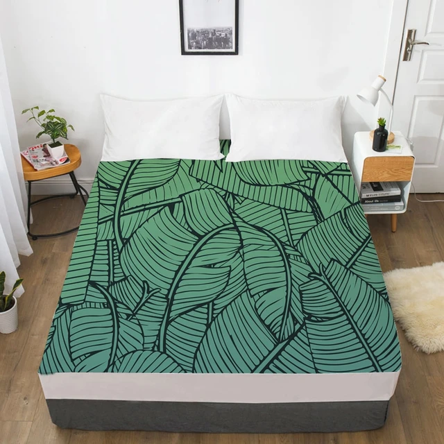 Juego de sábanas estampado selva tropical 100% Algodón Talla Cama 90 cm