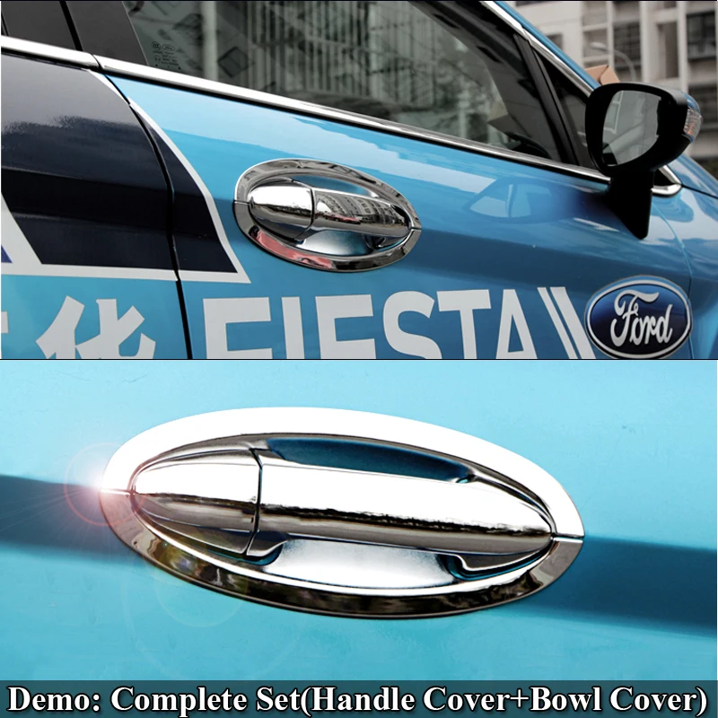 Для Ford Ecosport 2013 2016 ABS хромированный Стайлинг боковая дверная ручка крышка и для