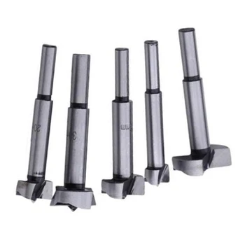 

15-35mm Forstner Wood Hinge Boring Hole Saw Drill Bit Cutter 5Pcs For Carpenter