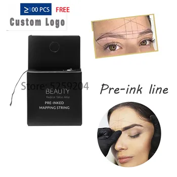 

Pre-Inked Brow Mapping String 10Meters Microblading, Microshading Cosmetic Tattooing Tool for Permanent Makeup Eyebrow Measuring