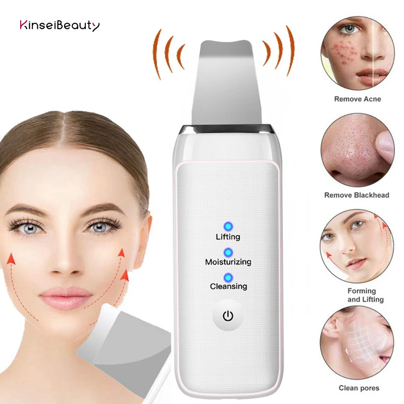 3 IN 1 Ultrasonic Face Cleaning Skin Scrubber Machine Facial Skin Deep  Cleanser Blackhead Remover Face Lifting Massager Device|Powered Facial  Cleansing Devices| - AliExpress
