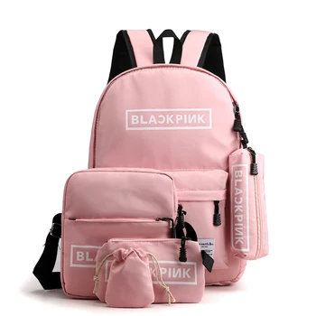 

Canvas Backpack Waterproof Teenager School Japanese Style Women Large Capacity Travel Set Bag