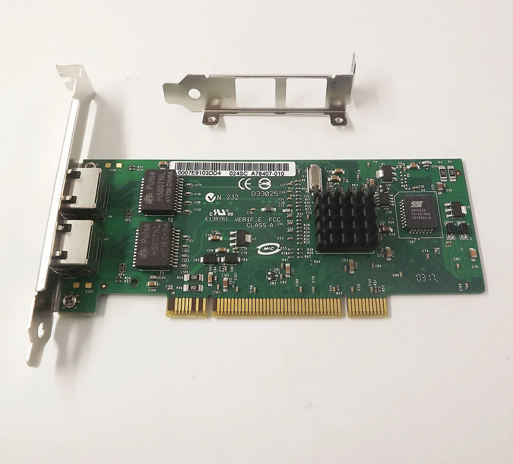 Чипсет PWLA8492MT(82546) Pro двухпортовый гигабитный адаптер PCI Lan для Intel US