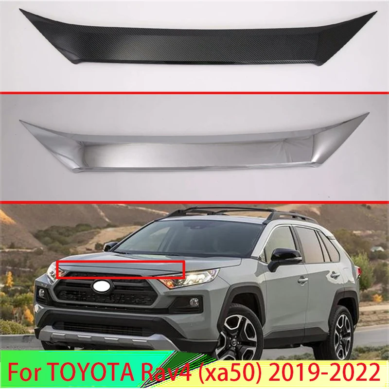 

Для TOYOTA Rav4 (XA50) 2019 2020 передний капот решетка радиатора бампера губ сетка отделка крышка молдинг набор для стайлинга автомобилей Наклейка