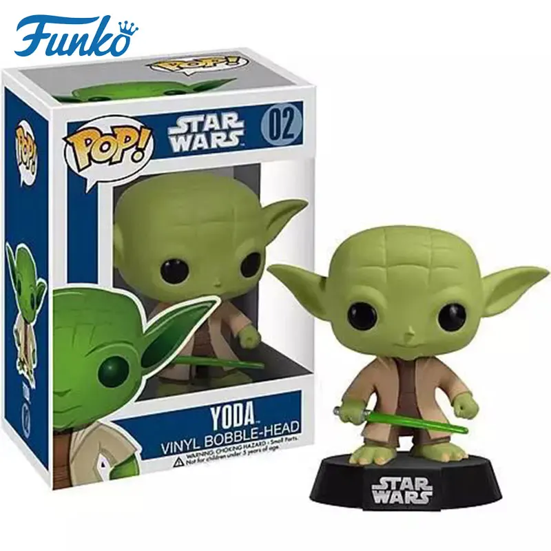 Najtaniej Funko POP star wars yoda mistrz lalki modelu filmy i tv zabawki dla chłopców w jednym kawałku anime star wars rysunek popularne zabawki prezent