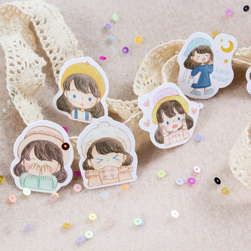 45 шт./кор. милые Стикеры для девочек Kawaii канцелярские наклейки пуля журнал настенные наклейки для детской для художественного оформления ногтей, ручная работа дневник в стиле Скрапбукинг