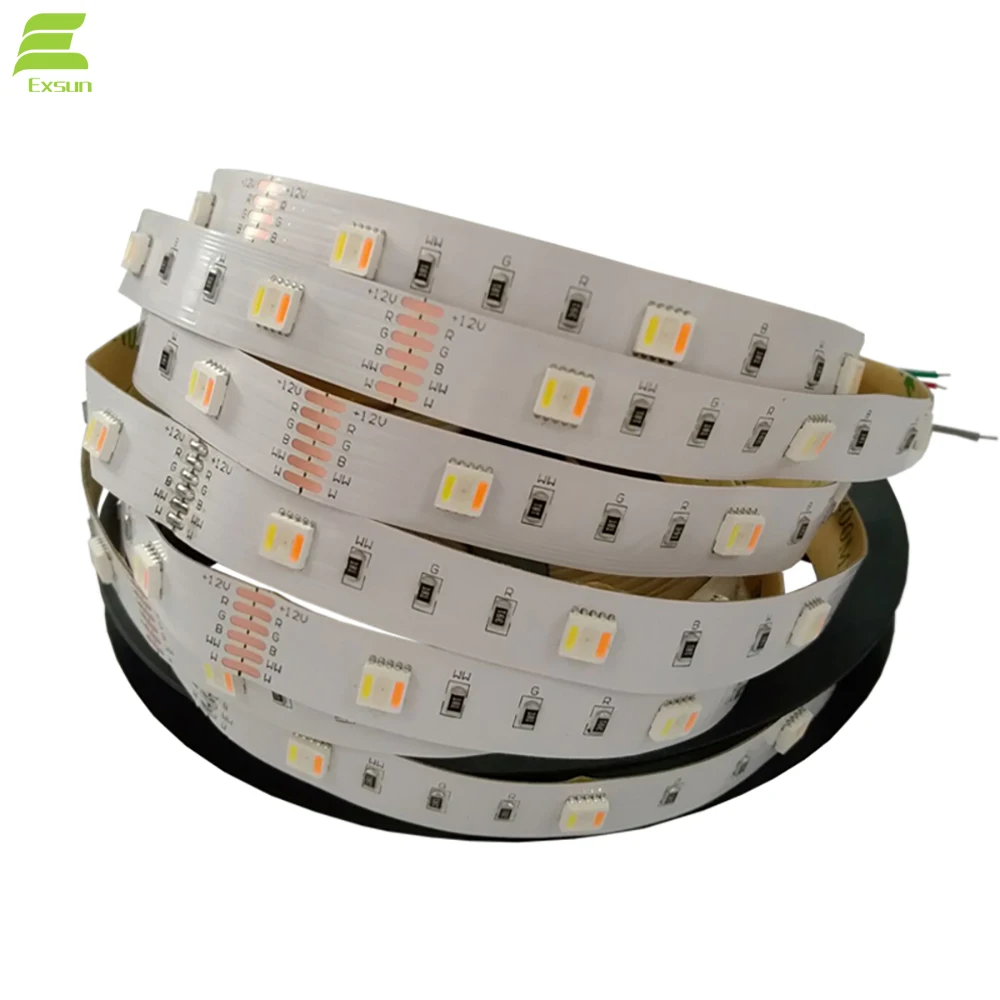 

5050 RGB CCT LED Strip 30 led/Meter DC 12V 5 in 1 Chip RGB CW WW Flexible adjustable RGB Led Strip