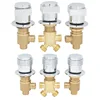 Bathtub Tap Brass Switch Control Valve Cold&Hot Shower Mixer Faucet Split 2 Way Water Divide Bathroom Cabinet Crane 3