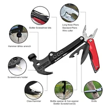 Многофункциональные плоскогубцы, многофункциональный молоток для кемпинга, выживания, складной нож, безопасный Автомобильный аварийный молоток, деревообрабатывающий инструмент