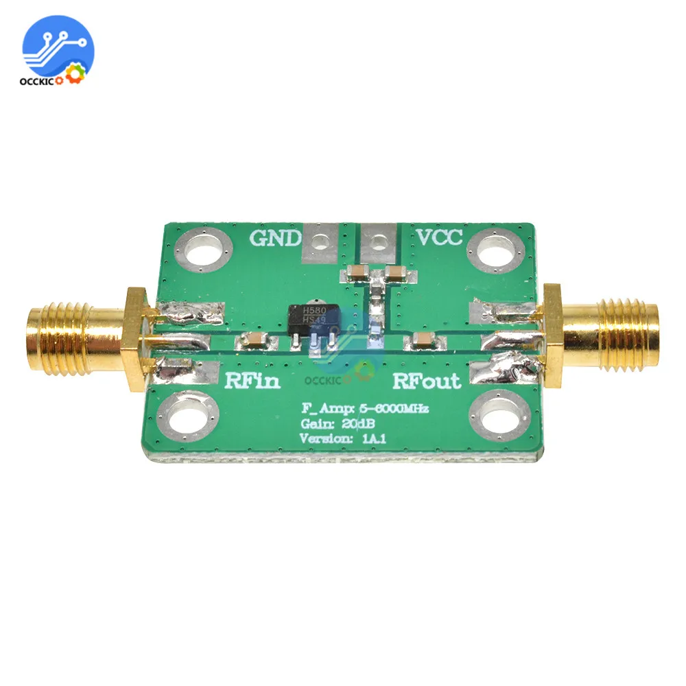 HMC580 Vpp = 5 в RF 1-1000 МГц малошумный усилитель широкополосный приемник модуля 20 дБ высокочастотный усилитель