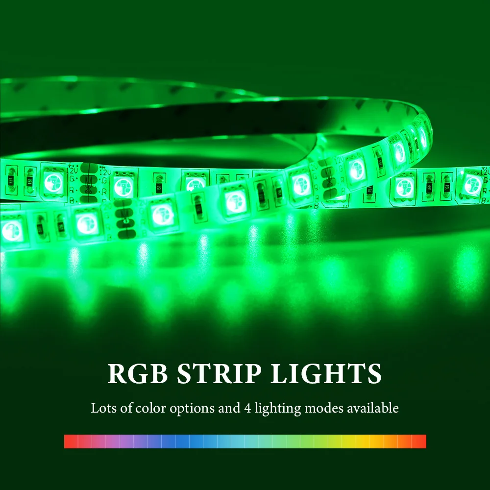 5 м DC12V 5050 Светодиодная лента Водонепроницаемая RGB светодиодный светильник гибкая лента+ ИК сенсорный пульт дистанционного управления+ 12 В адаптер питания комплект