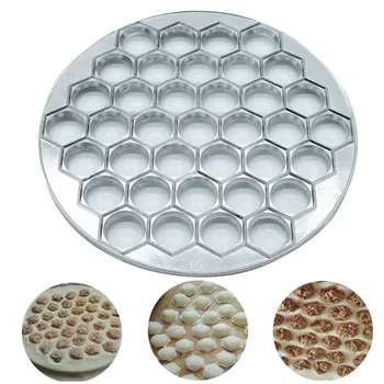 

37 Holes Dumpling Mould Household DIY Making Dumpling Pastry Mold Kitchen Gadget Tool Aluminum Dumpling Maker Cooking Supplies