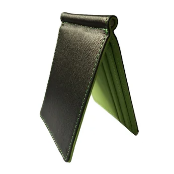 

Men Wallet Portable Soft Durable Square Card With Money Clip Gift Thin PU Leather Space Saving Solid Flip Cover Multifunction