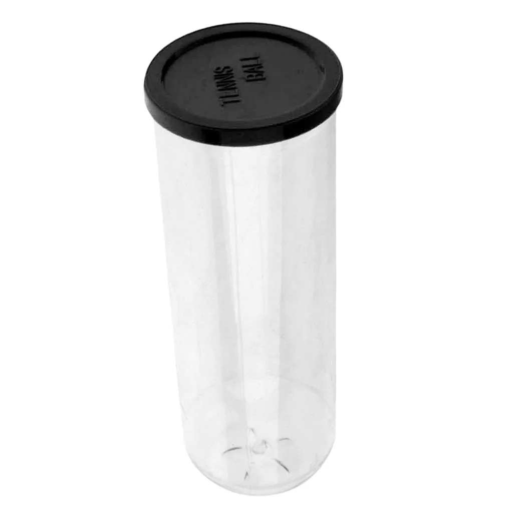 Sports Tennis Balls Can Holder Box PVC Tennis Ball Container for Beginners Clear Tennis Accessories Contain 3 Balls