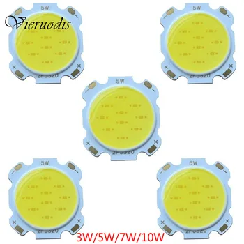 

5PCS 3W/5W/7W/10W High Power LED Bulb Diodes Lamp LED Chips COB Surface Light Source for LED Bulb Ceiling Spotlight